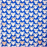 Popelina bawełniana tkanina twarze 0,5m