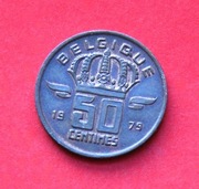 50  Centymów   1979  r -    Belgia   Belgique  Górnik  Stan !!