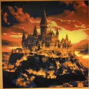 Harry Potter Hogwarts zamek - obraz przestrzenny Hueforge