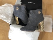 Chanel botki 37 oryginalne w kartonie