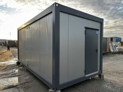 KONTENER SANITARNY NOWY 3x6 DZIELONY WYPOSAŻONY 6x PRYSZNIC 2x UMYWALKA