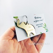 Podziękowania dla gości BRELOK złote lustro plexi