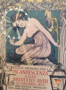 INCANDENZA – ORYGINALNA SECESYJNA FRANCUSKA LITOGRAFIA