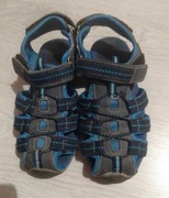 Niebiesko granatowe kryte sandały chłopięce r.32