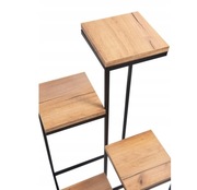 Kwietnik 4 poziomy dąb craft złoty