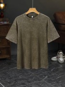 Koszulka męska L vintage 220g 100% bawełna gruba basic