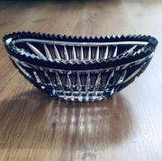 Półmisek, łódeczka, ze szkła kryształowego.