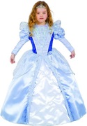 Strój księżniczki błękitny z biżuteria 6 8 lat przebranie kostium nowy