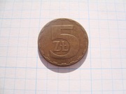 Polska moneta 5 zł złotych 1983