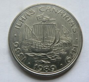 Portugalia 100 escudos, 1989. Wyspy Kanaryjskie