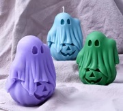 DUSZEK NA DYNIE forma silikonowa 9.5*7.5 Halloween do odlewów Świec Mydła 