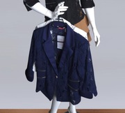 Elegancki koronkowy żakiet - marynarka 