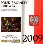 Polskie Monety Obiegowe 2009 w blistrze