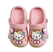 Nowe piankowe dziecięce chodaki klapki typu crocs kapcie Hello Kitty 