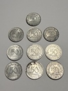 Niemcy 50 Pfennig 10 sztuk (1920-1922) Weimarskie Aluminium A.14