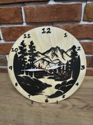 Zegar Góry rękodzieło 29 cm 