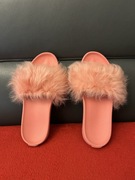 UGG KLAPKI Z FUTERKIEM Różowe