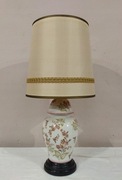 PIĘKNA DUŻA PORCELANOWA LAMPKA Z ABAŻUREM 