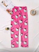 NOWE Damskie M spodnie piżamowe Hello Kitty piżama miękkie ciepłe przytulne