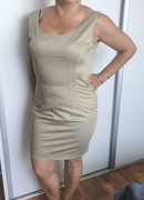 DOLCE&GABBANA bawełna klasyczna sukienka nude