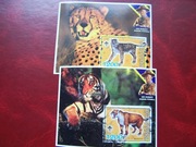 Rwanda 2005 MNH Fauna Zwierzęta Dzikie Koty  2 bloki