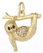 Zawieszka „Leniwiec” z Cyrkoniami