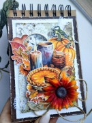 Notes pamiętnik jesienny szkicownik ręcznie robiony prezent 