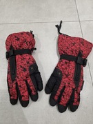 ECHT Rękawice Narciarskie XL Czerwone Snowboardowe Wzmocnione Kieszonka