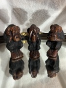 Drewniane figurki TRZY MĄDRE MAŁPY – Rękodzieło, Vintage, Zestaw