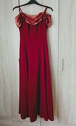 Suknia wieczorowa bordowa rozm. S / 36