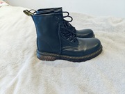  Skórzane buty z cholewką traperki