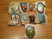 Wpinka Przypinka 9 szt PRL lata 70-te 80-te NIEUŻYWANE ! Zest. 7 PKP PTTK 