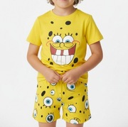 Nowa bajkowa piżama SpongeBob Bluzka i spodenki 98cm