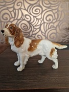 Hutschenreuther figurka z porcelany pies spaniel 