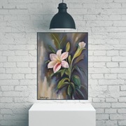 Obraz olejny ręcznie namalowany na płótnie LILIA Kwiaty