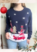 Świąteczny nowy sweter zimowy na święta esmara xl