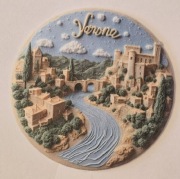 Magnes na lodówkę akrylowy VERONA Włochy Italy Roma Rzym Piza(42) 