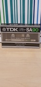 Nowa kaseta magnetofonowa w folii TDK SA90 type ll 
