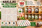 WIELKA PROMOCJA! 180 NAKLEJEK NA PRZYPRAWY – TYLKO 5,99 ZŁ