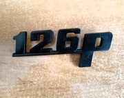 Nowy Oryginalny Emblemat Fiat Polski Fiat 126P Czarny