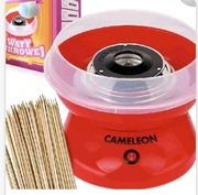 Zestaw Maszyna do Waty Cukrowej +patyczki 