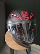 Kask integralny AGV Pista GP RR Intrepido czarno-czerwony matowy M