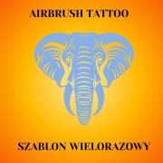 Szablon do tatuaży Airbrush, wielorazowy Słoń