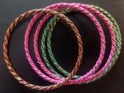 Bransoletki metalowe kupione w Indiach 5 szt