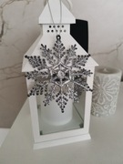 Śnieżynki srebrne 5 sztuk zestaw 