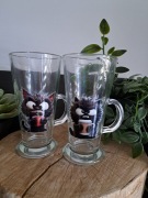 Szklanka kubek Handmade 2 sztuki 220ml motywem czarnego kota 