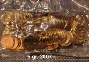 5 gr. 2007 r.100 szt. Mennicze