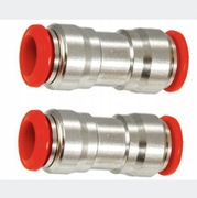 Złączka wtykowa z mosiądzu niklowanego 8mm na 6mm