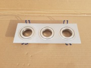 Oprawa wpuszczana oczko do sufitu podwieszanego wpust 3xGU10 ALUMINIUM