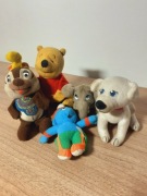 Zabawki pluszaki Mcdonald's Disneyland lato 90/00 5szt